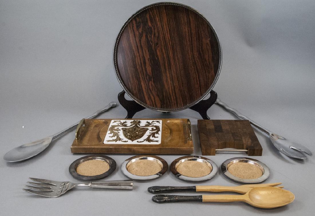 Lot of Mid C Serve Ware Pieces Incl. Silver Plate (1 of 7)