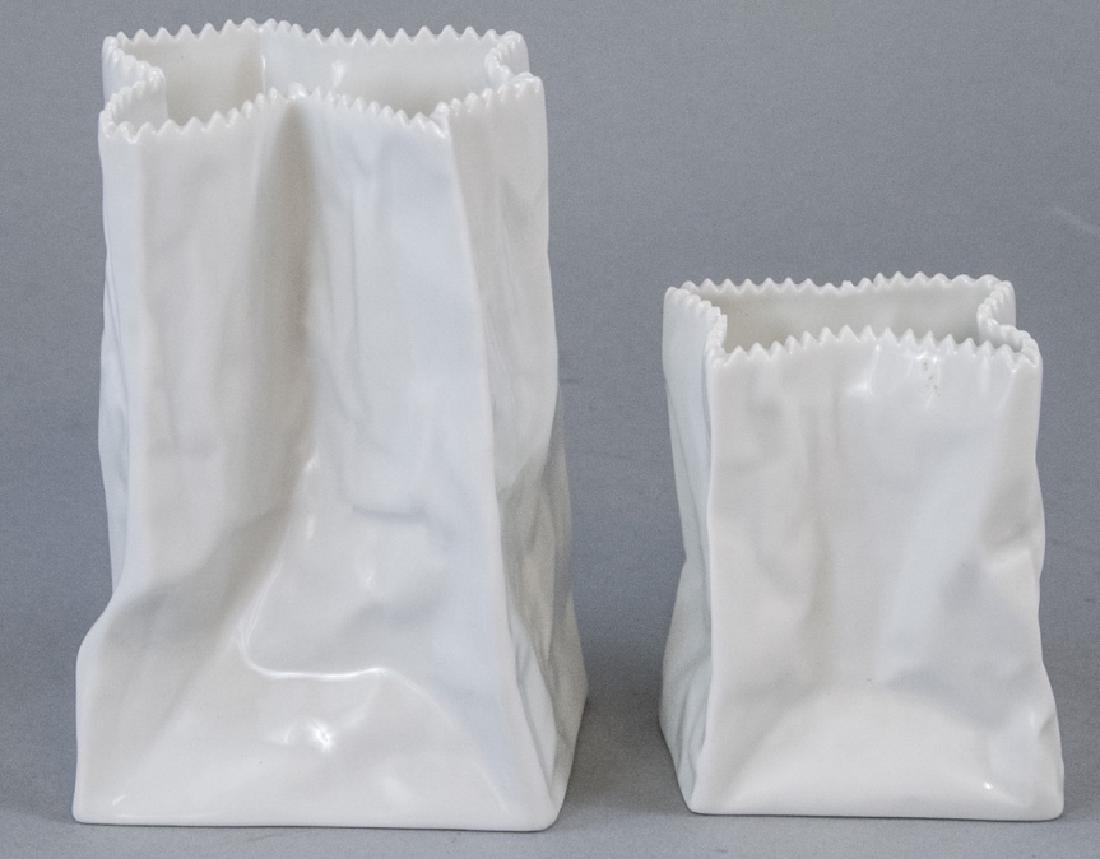 Tapio Wirkkala Rosenthal Porcelain Paper Bag Vase (1 of 6)