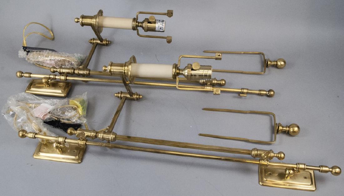 Pr. Ralph Lauren Home Brass Wall Swing Arm Sconces (1 of 7)