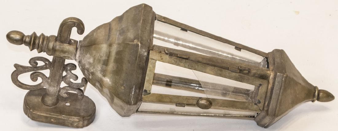 Antique Solid Brass Victorian Wall Lantern (1 of 4)