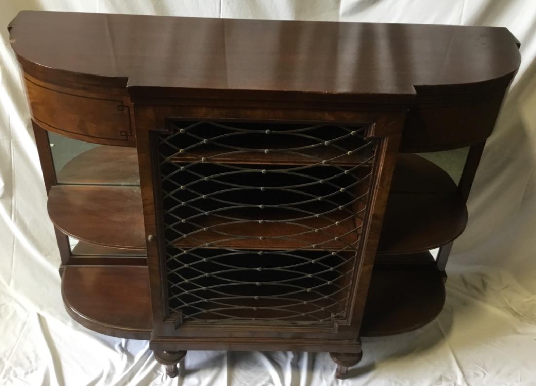 Mahogany & Cross Hatch Etagere / Console Table (1 of 9)