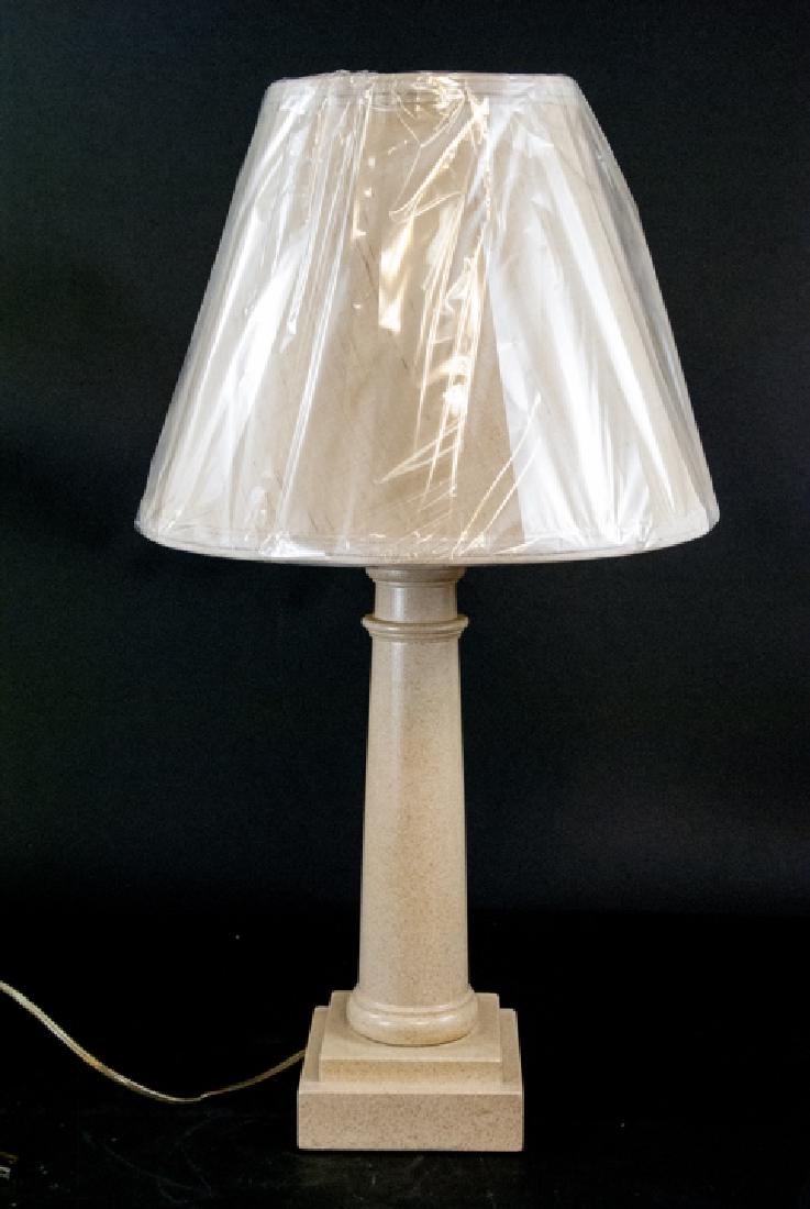 Wood Column Form Lamp and Shade (1 of 5)