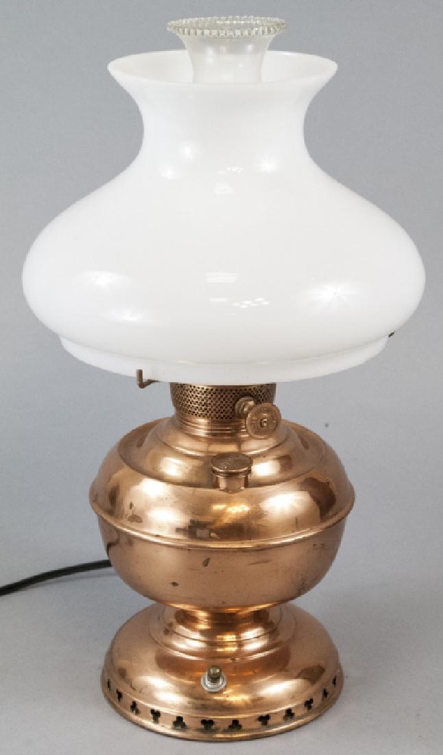 Miller Vestal Copper Converted Oil Lamp (1 of 4)