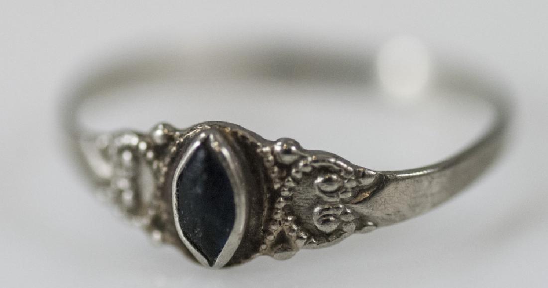 Antique 10kt White Gold Navette Cabochon Ring (1 of 5)