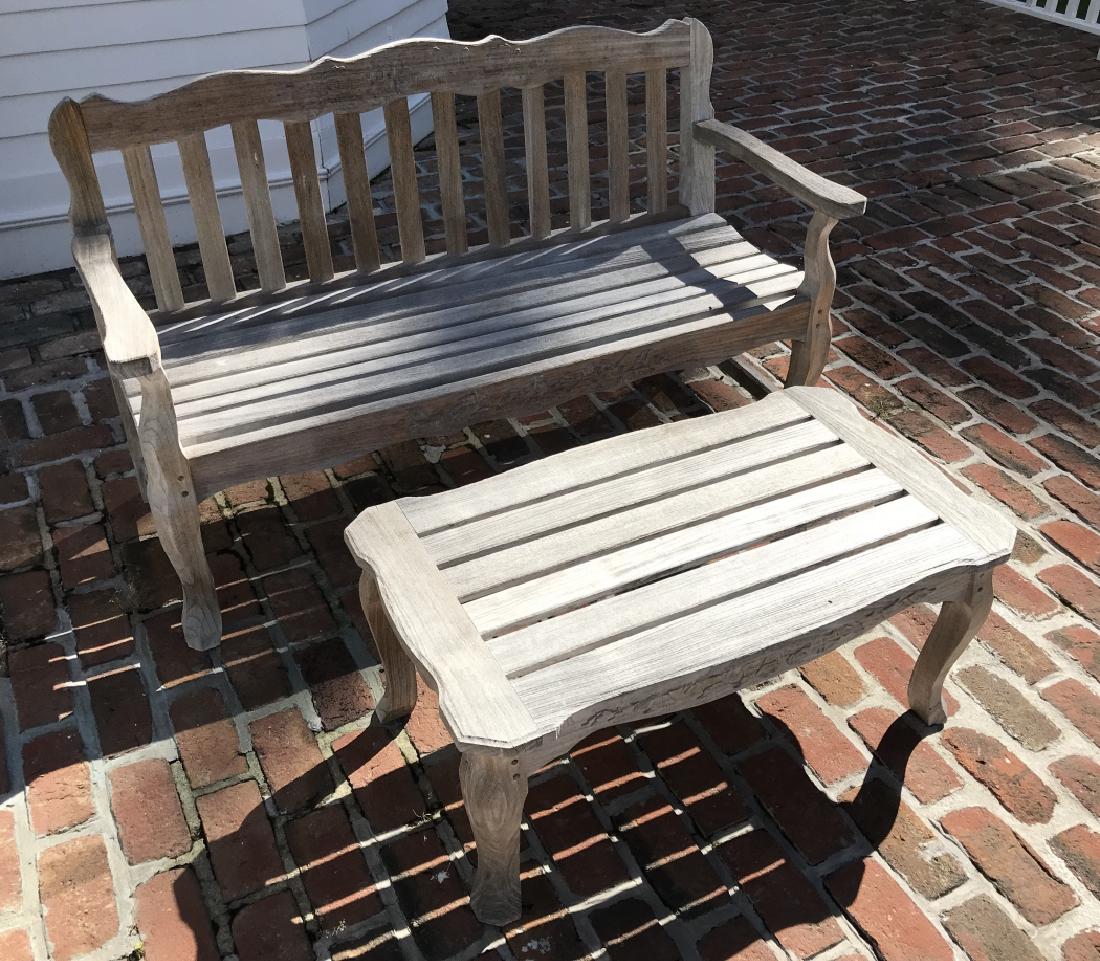 Kingsley Bate Teak Bench / Settee & Coffee Table (1 of 6)
