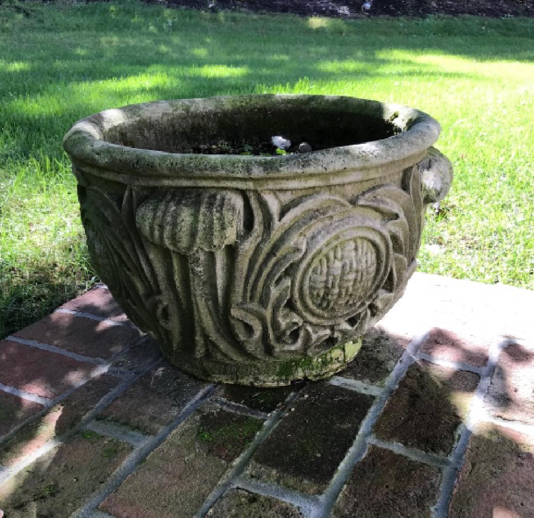 Large Neo Classical Cast Stone Garden Planter Pot (1 of 2)