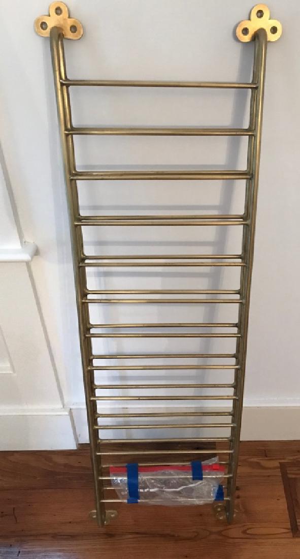 Custom Made Gilt Wrought Iron Pot Lid Wall Rack (1 of 2)
