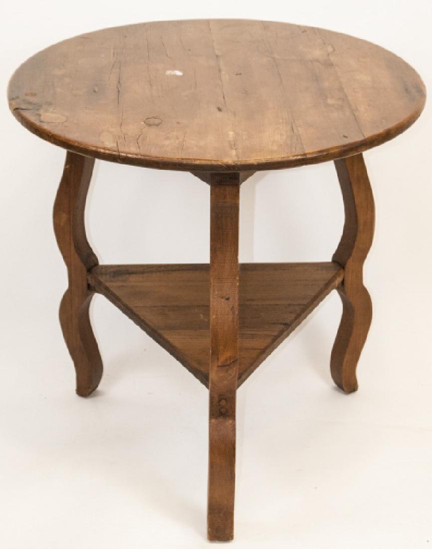 Arts & Crafts Style Round Side / End Table (1 of 5)