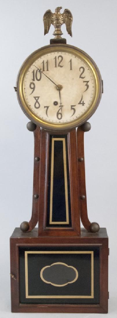 Antique American Federal Clock W Figural Eagle (1 of 9)