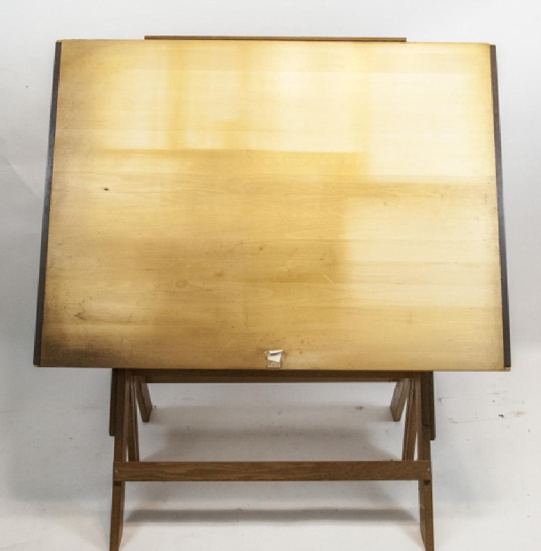 Adjustable Wooden Drafting / Artists Table (1 of 4)