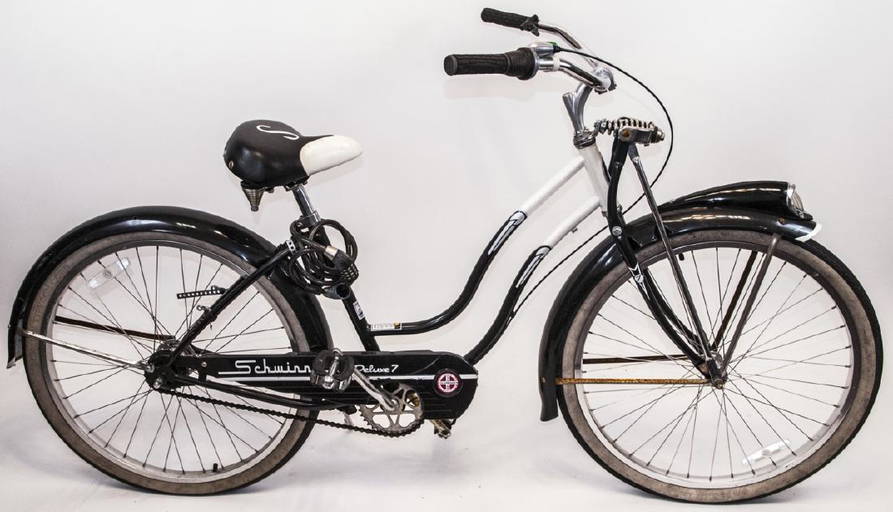 Vintage Schwinn Cruiser Deluxe 7 Bicycle