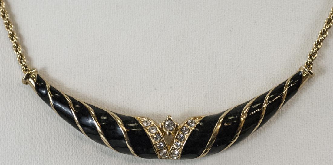 Vintage Christian Dior Gilt Metal Enamel Necklace (1 of 5)