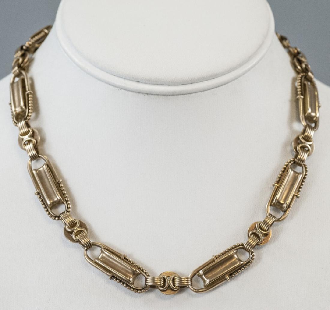 Estate 19th C Heavy 14kt Rose Gold Necklace (1 of 7)