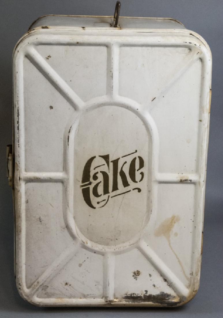 Large Antique Lithographed Tin "Cake" Box (1 of 6)