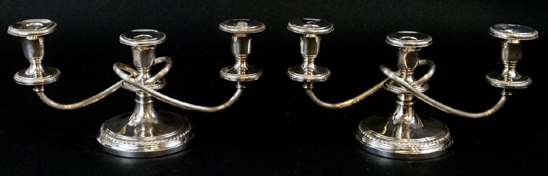 Pair Frank M Whiting Sterling Silver Candelabras (1 of 7)
