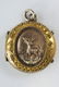 Antique 19th C Locket Pendant w Yellow Gold Deer - 3
