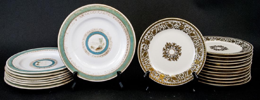 2 Sets of Antique China Porcelain Lunch Plates (1 of 7)