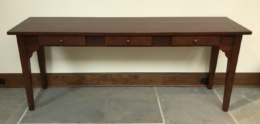 Country Contemporary Three Drawer Console Table (1 of 5)
