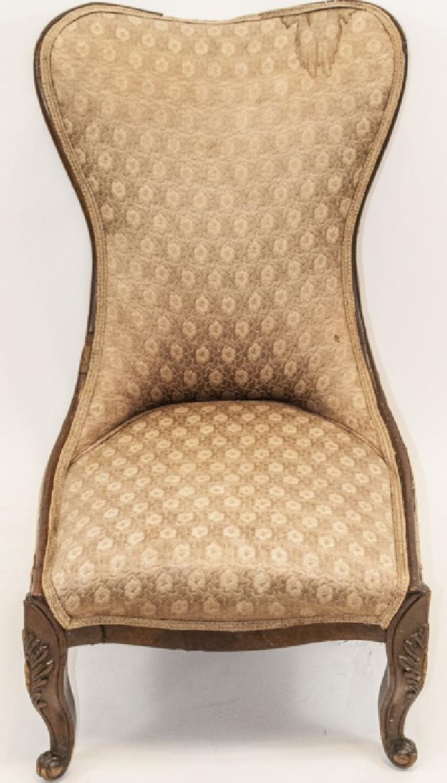 19 C Victorian Style Slipper Chair (1 of 6)