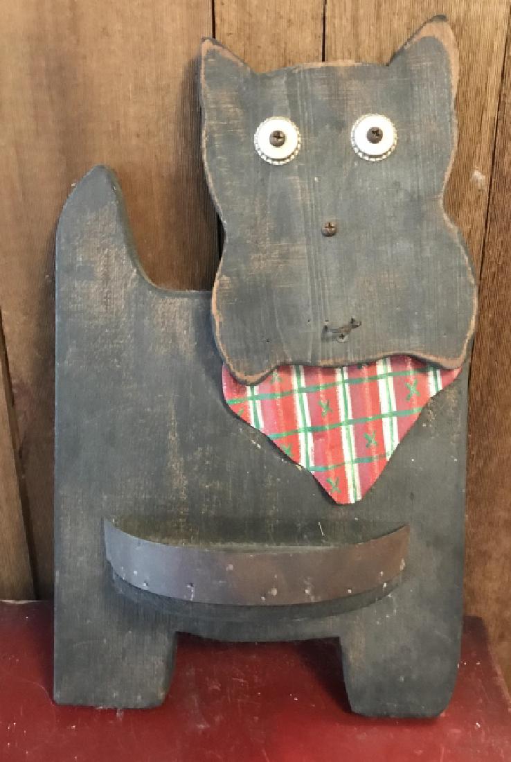 Scottie Dog Folk Art Handmade Wall Plaque (1 of 1)