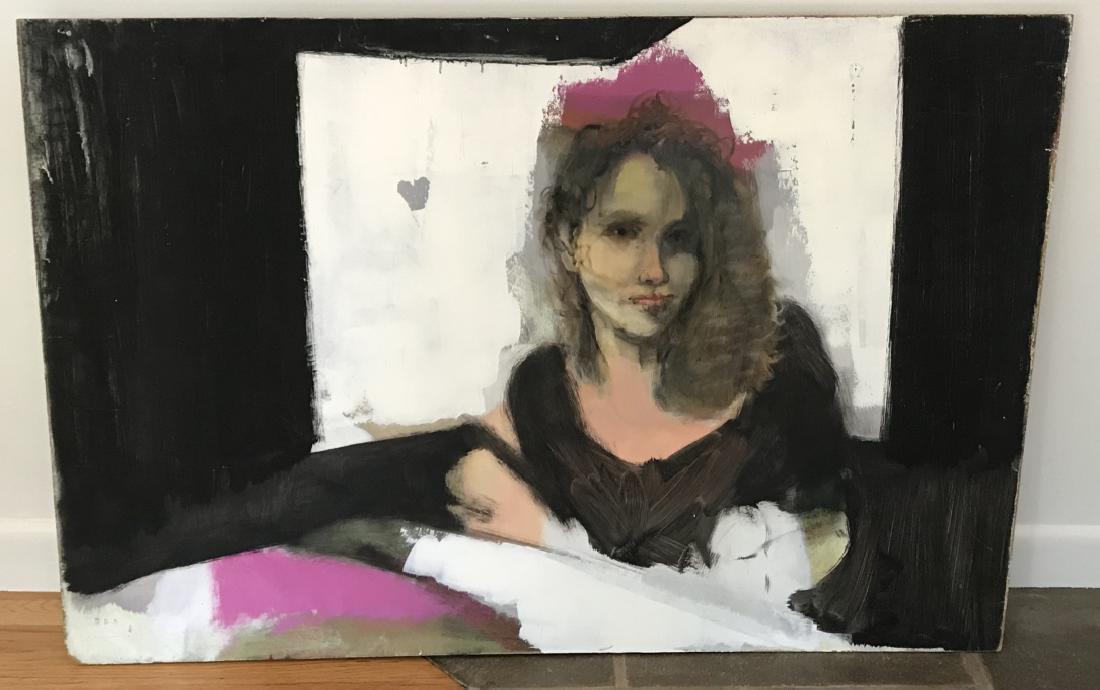 Modernist Female Portrait Painting Bill Matthews (1 of 8)