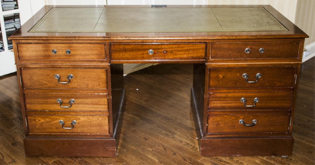 Contemporary Federal Style Leather Top Desk (1 of 8)