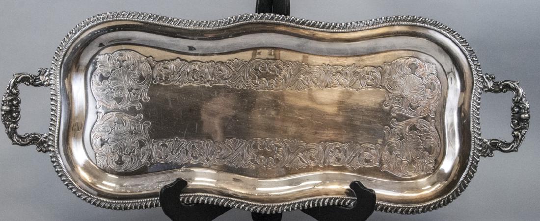 Large Hallmarked Silver Plate Serving Platter (1 of 6)