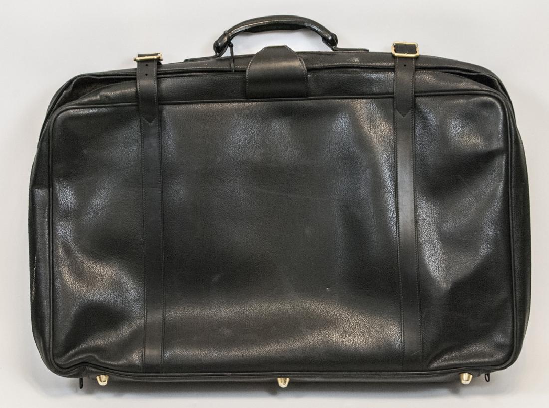 Gucci Vintage Black Leather Large Suitcase (1 of 7)