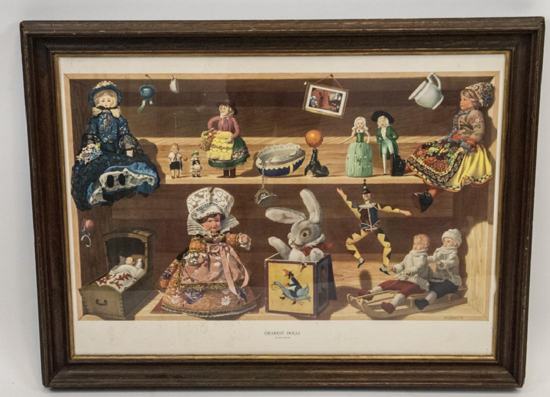 Framed Ken Davies Print, 1954, Dearest Dolls (1 of 6)