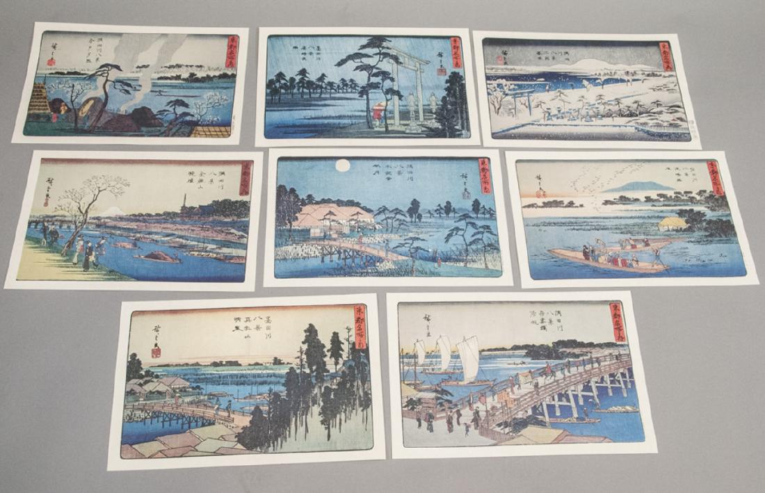 8 Vintage Japanese Nature / Landscape Prints (1 of 8)
