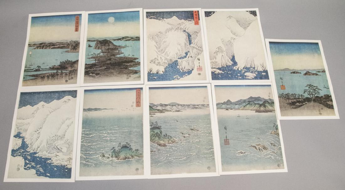 9 Vintage Japanese Nature / Landscape Prints (1 of 8)