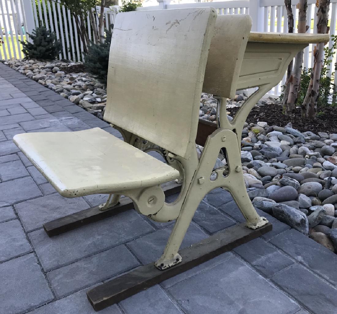 Vintage Metal & Wood Children's School Desk (1 of 6)