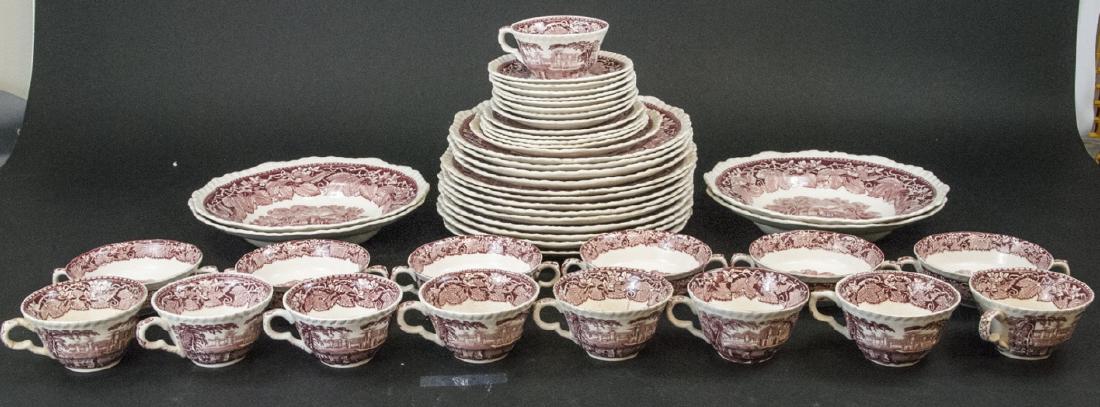 Masons England Ironstone Vista Red Service for 4 (1 of 10)