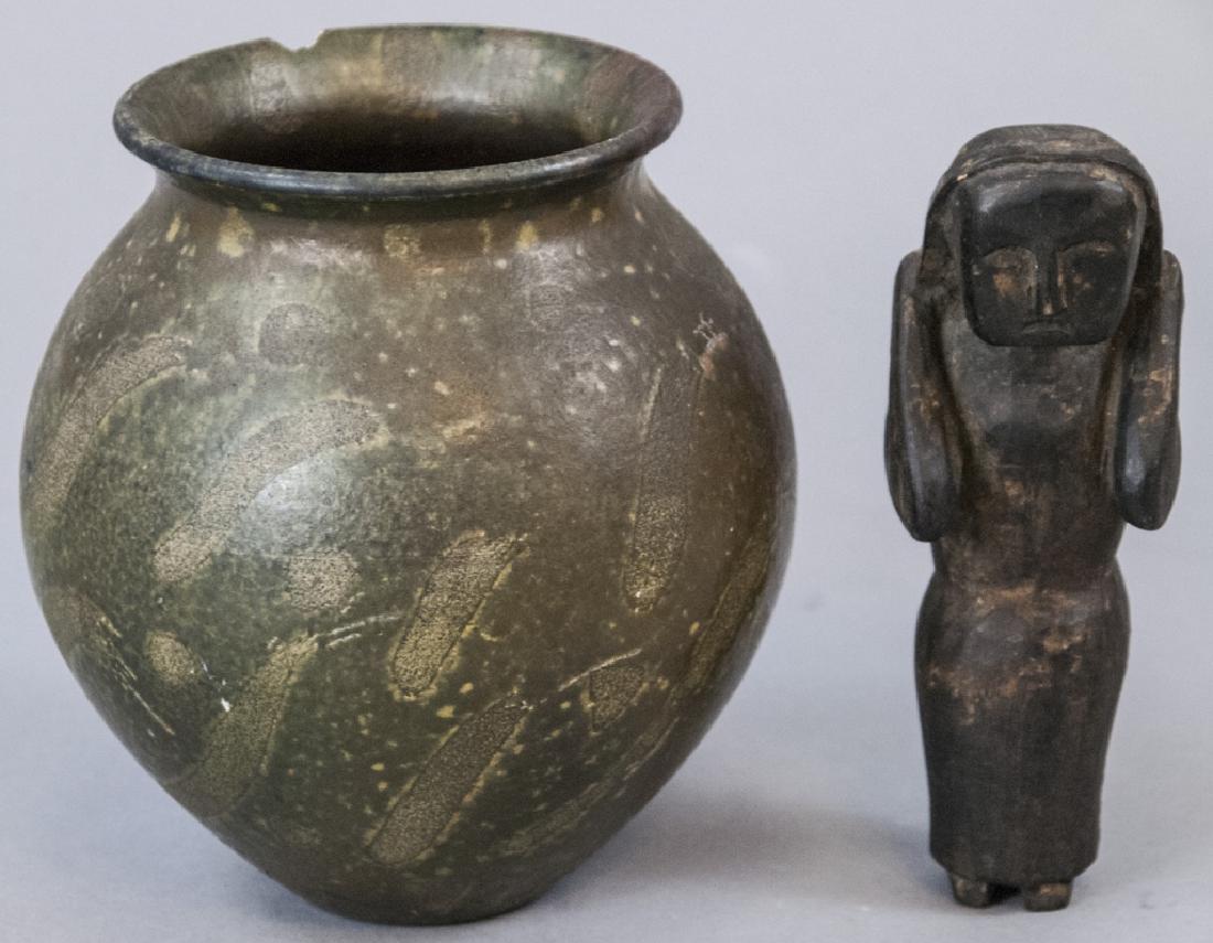 Hand Made Primitive Style Mortar & Pestle (1 of 5)