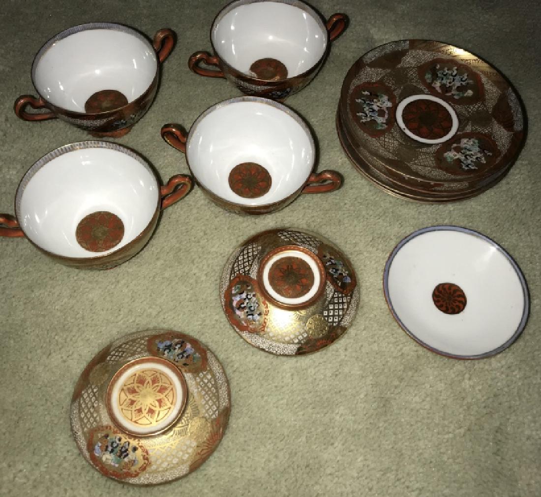 Antique Japanese Porcelain Cup & Saucer Set (1 of 3)