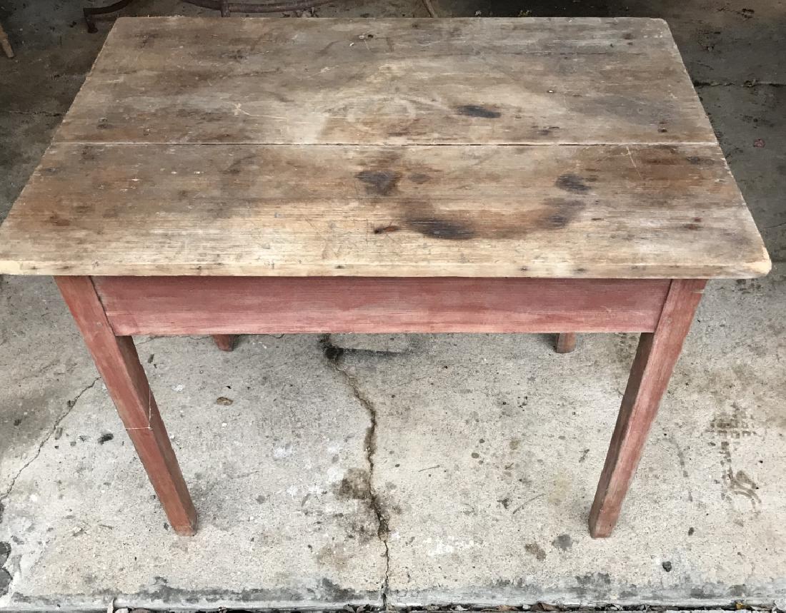 Antique 19th C Country American Farm Table (1 of 3)