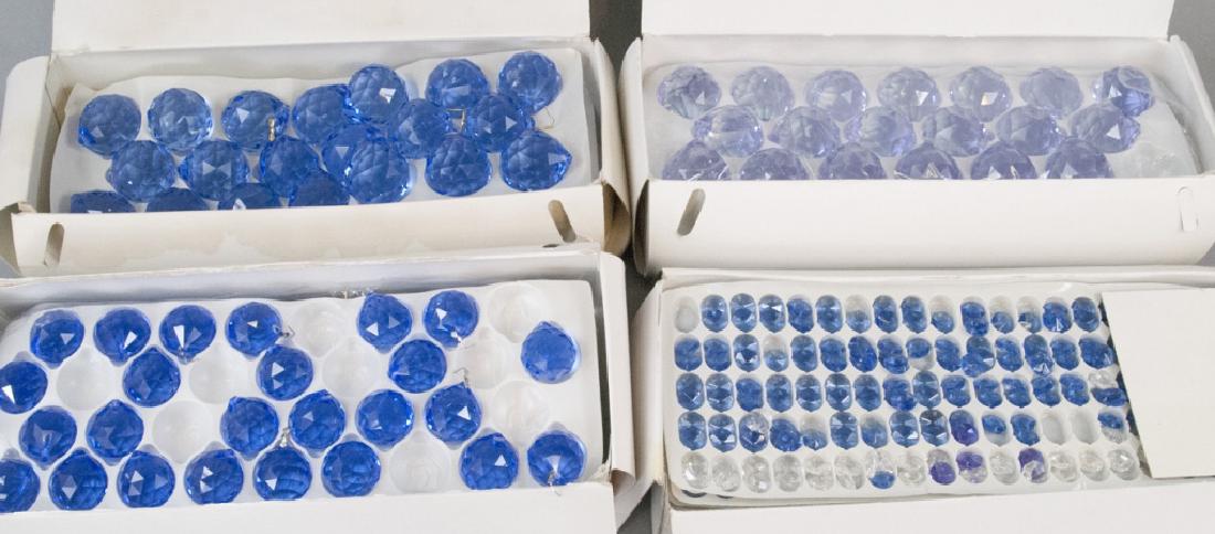 Blue & Purple Crystal Chandelier Pendalogs Pieces (1 of 6)