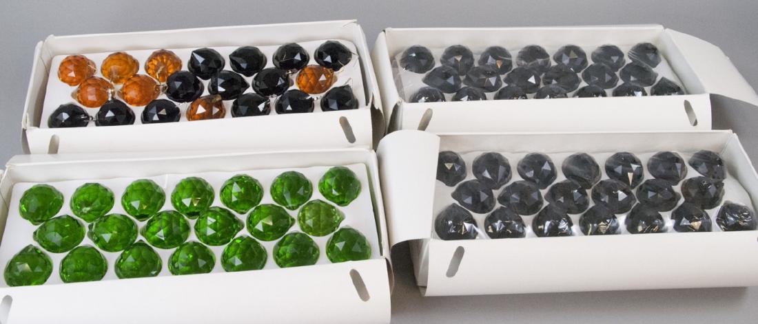 Multi Colored Crystal Chandelier Pendalogs Pieces (1 of 6)