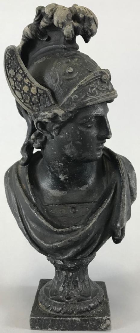 Neo Classical Bust Statue Greco Roman Soldier (1 of 4)