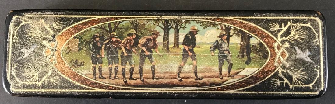 Antique Paper Mache Swiss or German Pencil Box (1 of 5)