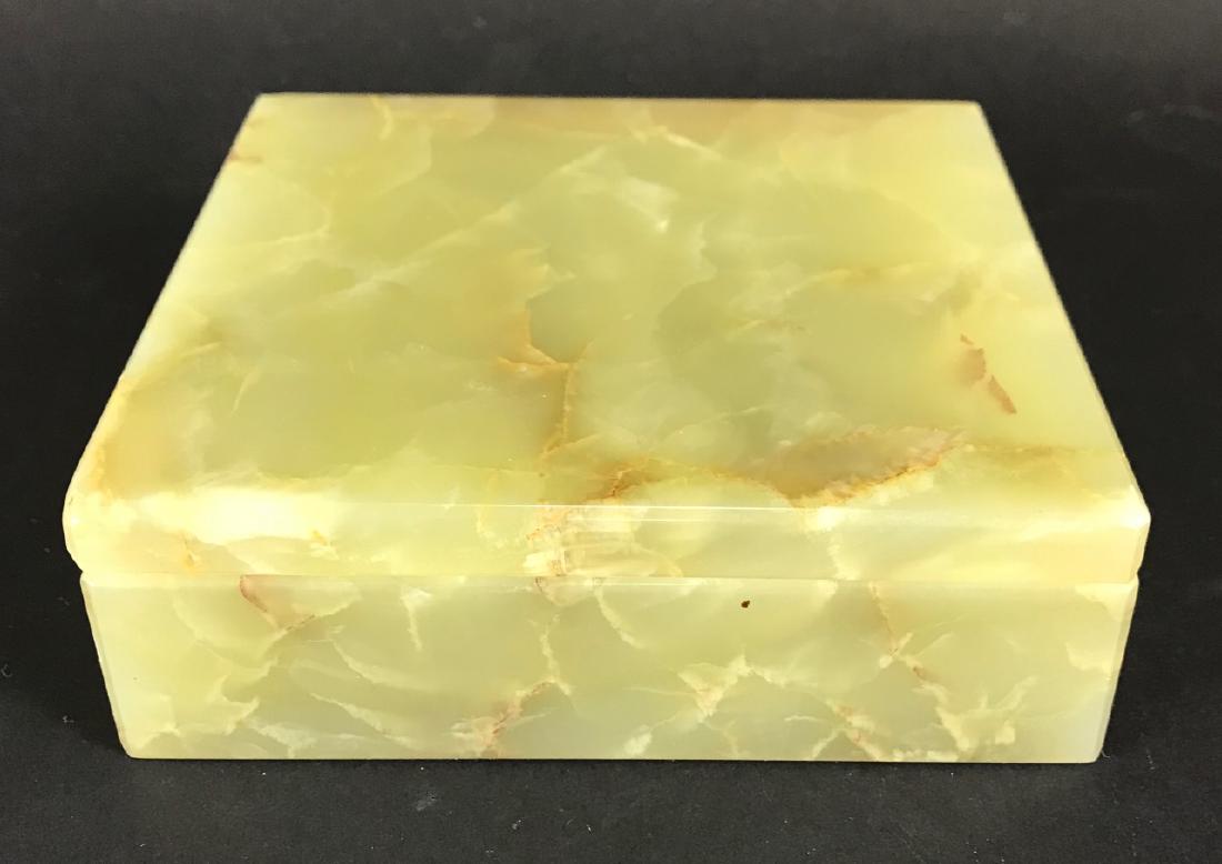 Antique Green Onyx Table or Jewelry Box (1 of 7)