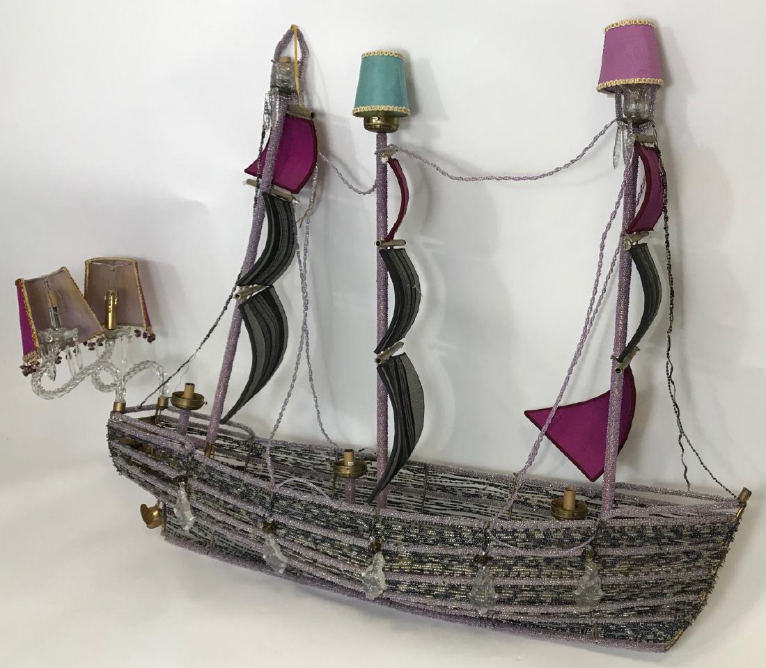 Custom Designer Hand Beaded Boat Form Chandelier (1 of 5)