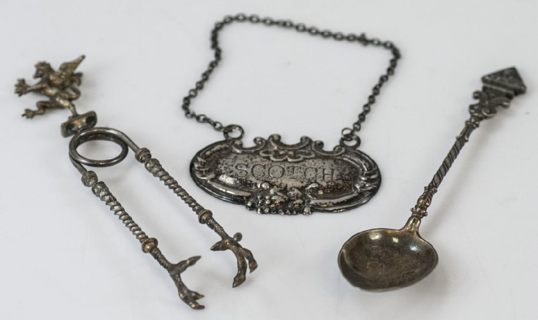 Sterling Scotch Decanter Label & Serving Items (1 of 7)