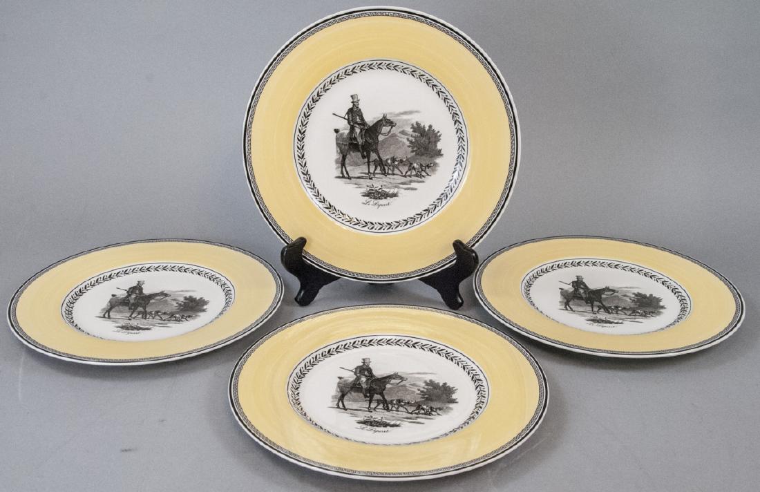 Four Villeroy & Boch Audun Chasse Dinner Plates (1 of 5)