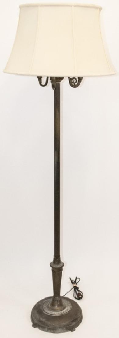 Victorian Brass Refurbished 4 Light Torchiere (1 of 5)