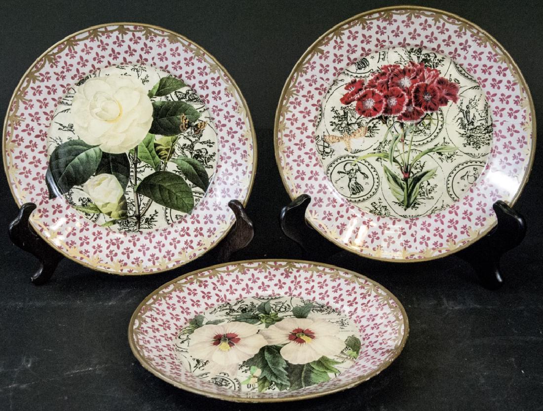 3 Moonlighting Interiors Floral Decoupage Plates (1 of 5)