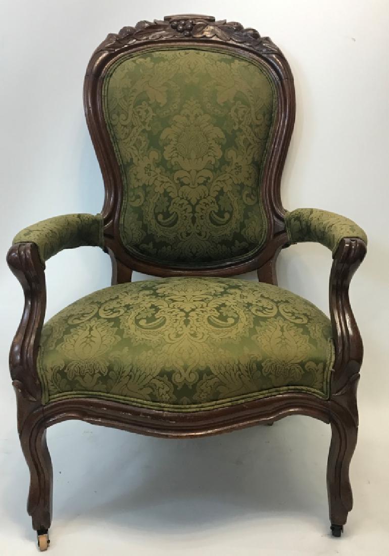 Antique 19th C American Victorian Large Armchair (1 of 7)