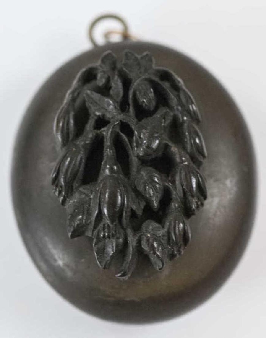 Antique 19th C Victorian Gutta Percha Locket (1 of 3)