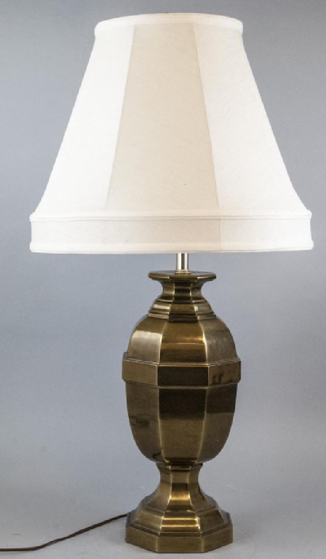 Mid Century Brass Urn Form Large Table Lamp (1 of 5)