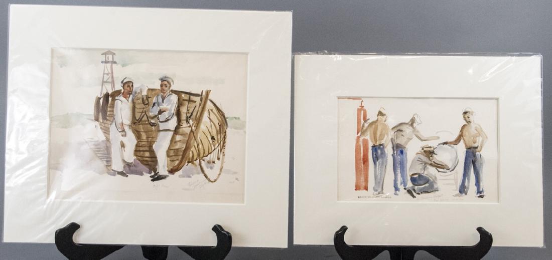 2 Signed William Kughler Watercolor Paintings (1 of 10)